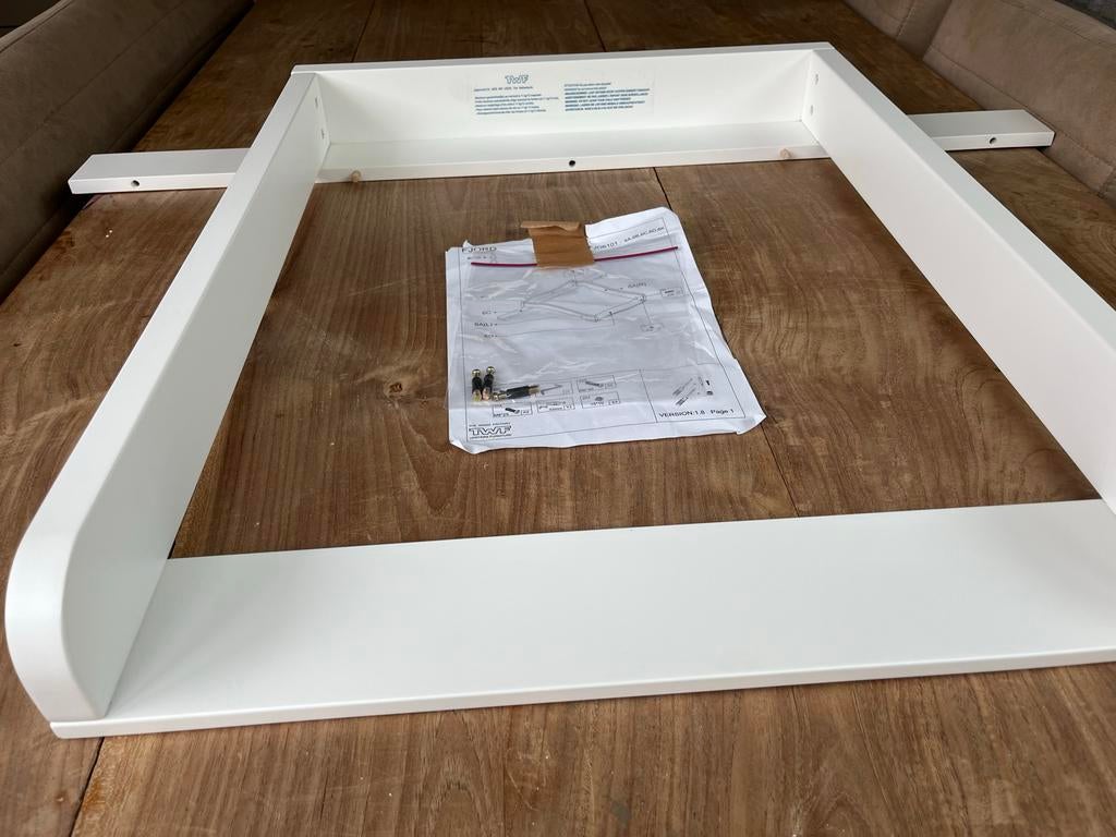 TWF Curve XL bladvergroter voor commode, 50 tot 70 cm, Zo goed als nieuw, 75 tot 100 cm, Opstaande rand