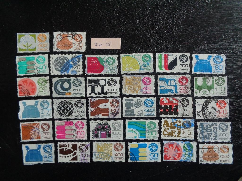 mexico - export (zw-25), Ophalen of Verzenden, Gestempeld, Noord-Amerika