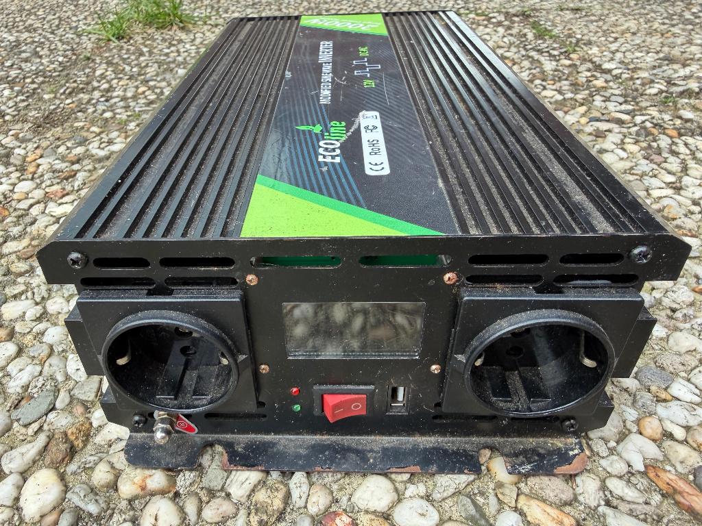EcoLine 2000W Omvormer 12V  230V, Ophalen of Verzenden, Gebruikt