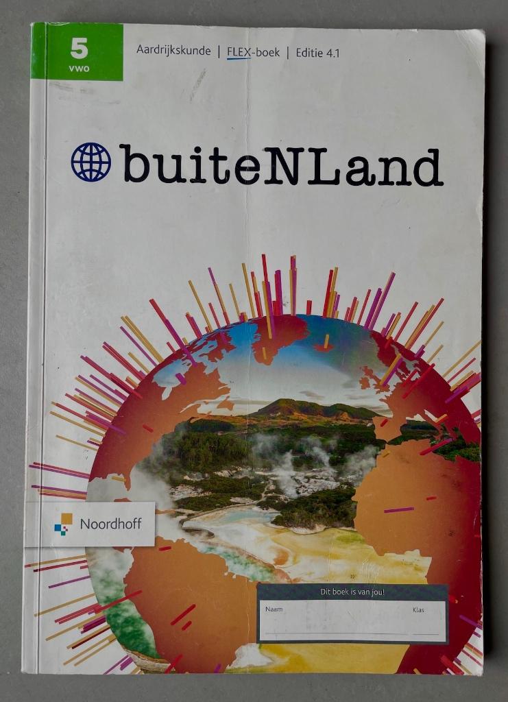 buiteNLand Aardrijkskunde FLEX-boek Editie 4.1 5 VWO, Gelezen, VWO, Ophalen of Verzenden, Aardrijkskunde