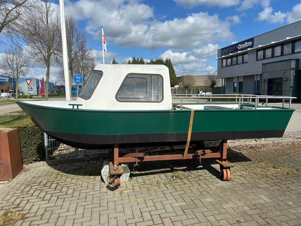 Stalen Kajuit boot te koop, Watersport en Boten, Ophalen, Staal, Diesel, Zo goed als nieuw