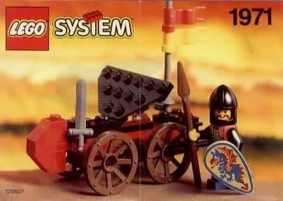 Lego Castle Black Knights 1971 Black Knight's Battering Ram, Ophalen of Verzenden, Zo goed als nieuw, Complete set, Lego