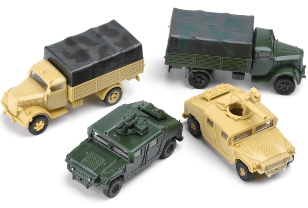 8x Militaire Auto's / Modelbouw Hummer Bus Oorlog Leger, Overige merken, 1:50 of kleiner, Verzenden, Nieuw