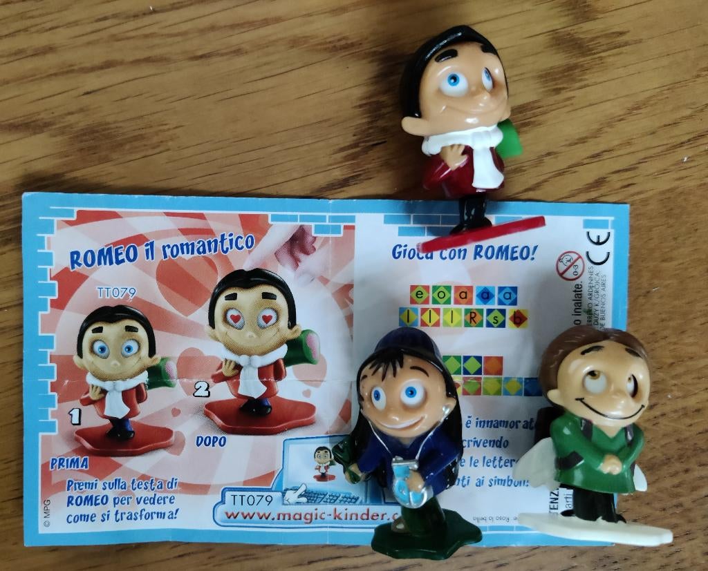 Funny Students uit Kinder surprise eieren, Ophalen of Verzenden, Zo goed als nieuw, Hardplasticfiguren