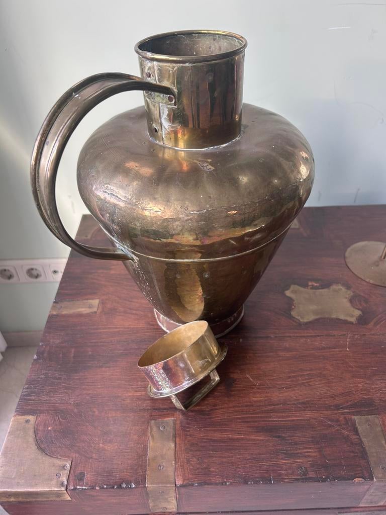 Koperen melkkan, Ophalen