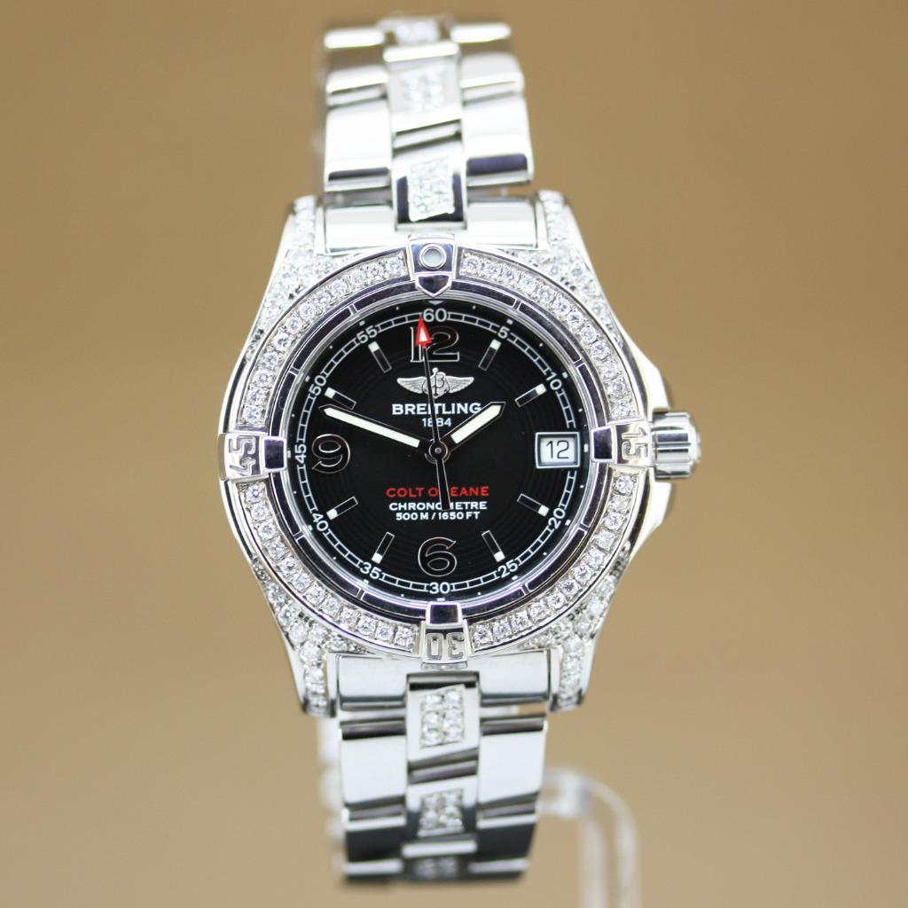Breitling Colt Oceane Diamant A77380, Overige merken, Staal, Staal, Polshorloge