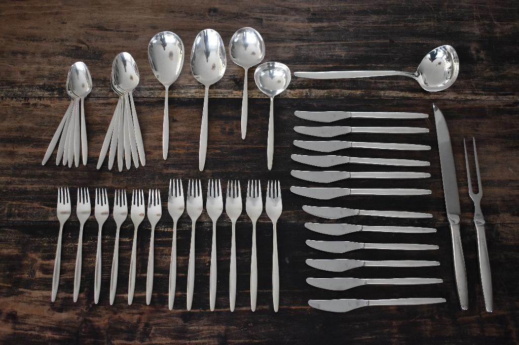 Gero 100 zilvium 232 Elegance complete 6 persoons cassette, Ophalen of Verzenden