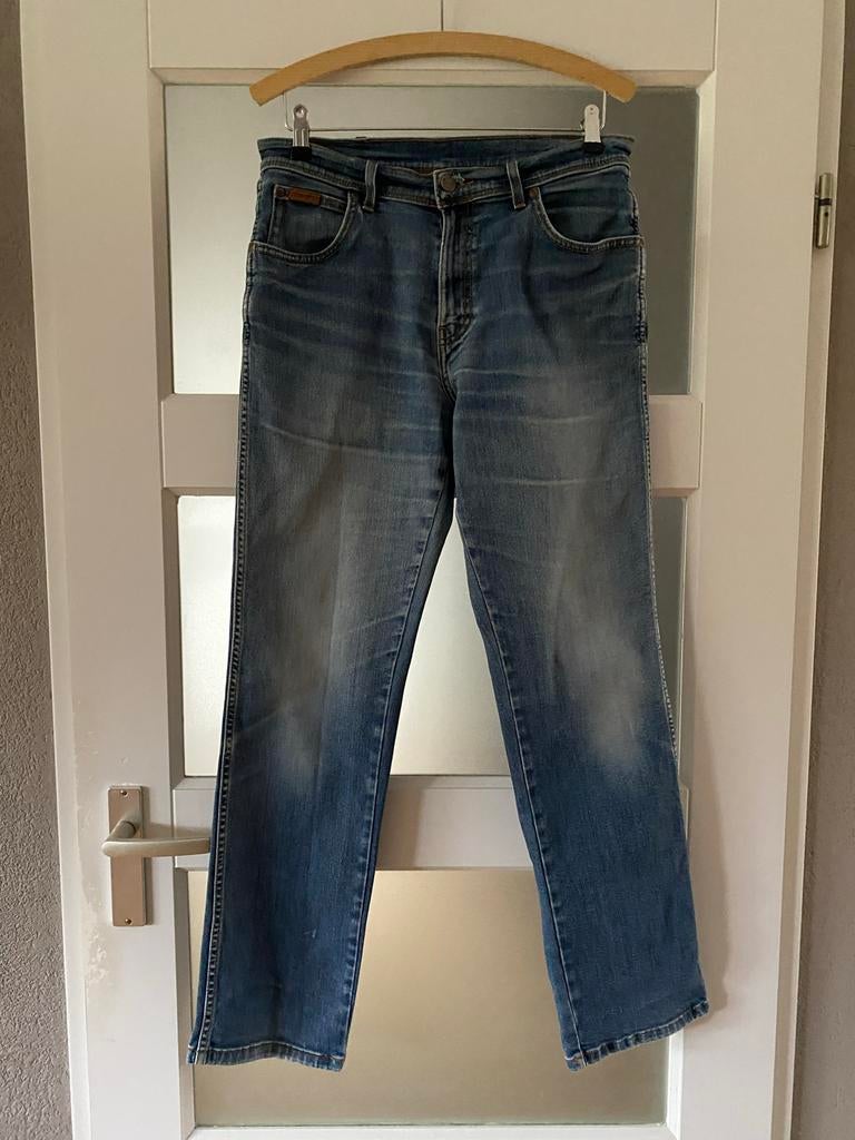 Vintage Wrangler jeans W32/L32, Blauw, Wrangler, W32 (confectie 46) of kleiner, Ophalen of Verzenden