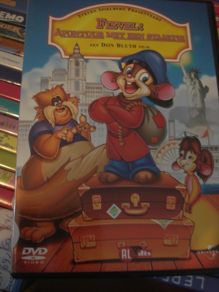 dvd fievel's avontuur met een staartje 682, Alle leeftijden, Ophalen of Verzenden, Zo goed als nieuw