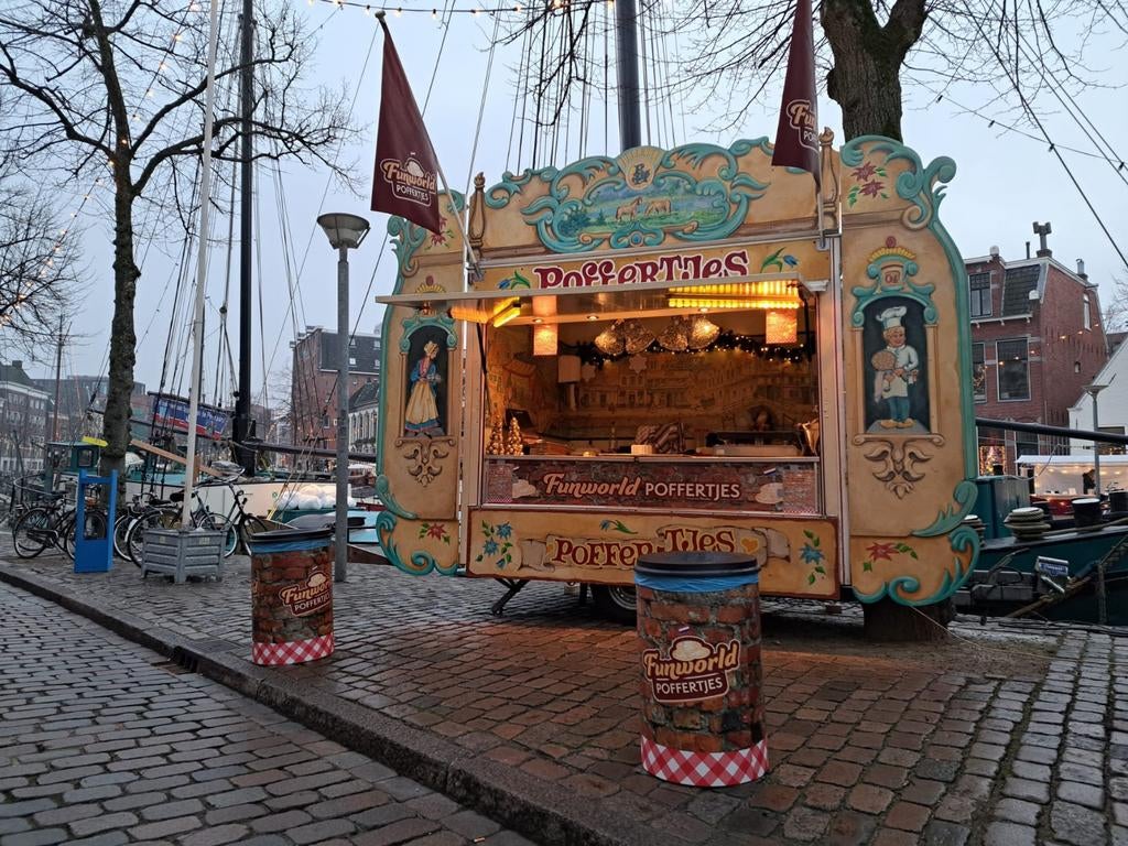 Poffertjeskraam huren poffertjes foodtruck te huur  locatie, Ophalen of Verzenden, Zo goed als nieuw