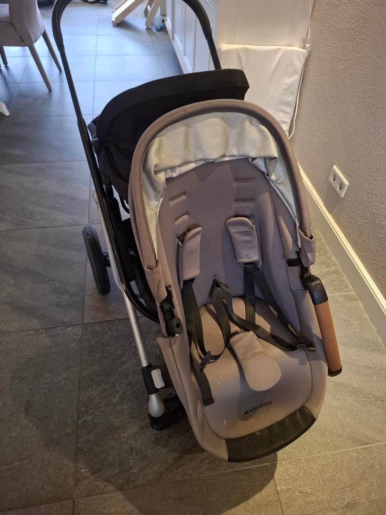 Duo kinderwagen maxi cosi, Kinderen en Baby's, Kinderwagens en Combinaties, Gebruikt, Duowagen, Ophalen of Verzenden, Combiwagen