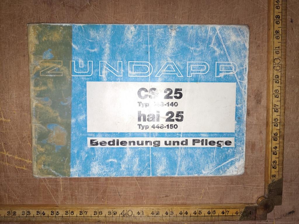 Handleiding Zündapp CS25, hai25, Ophalen of Verzenden, Gebruikt