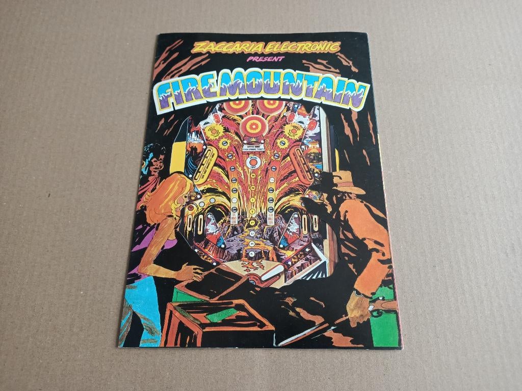 Folder: Zaccaria Fire Mountain (1980) Flipperkast, Ophalen of Verzenden, Gebruikt, Elektronisch, Flipperkast