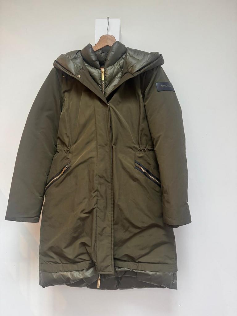 Woolrich Dames Winterjas, Kleding | Dames, Jassen | Winter, Ophalen of Verzenden, Zo goed als nieuw, Maat 38/40 (M), Groen