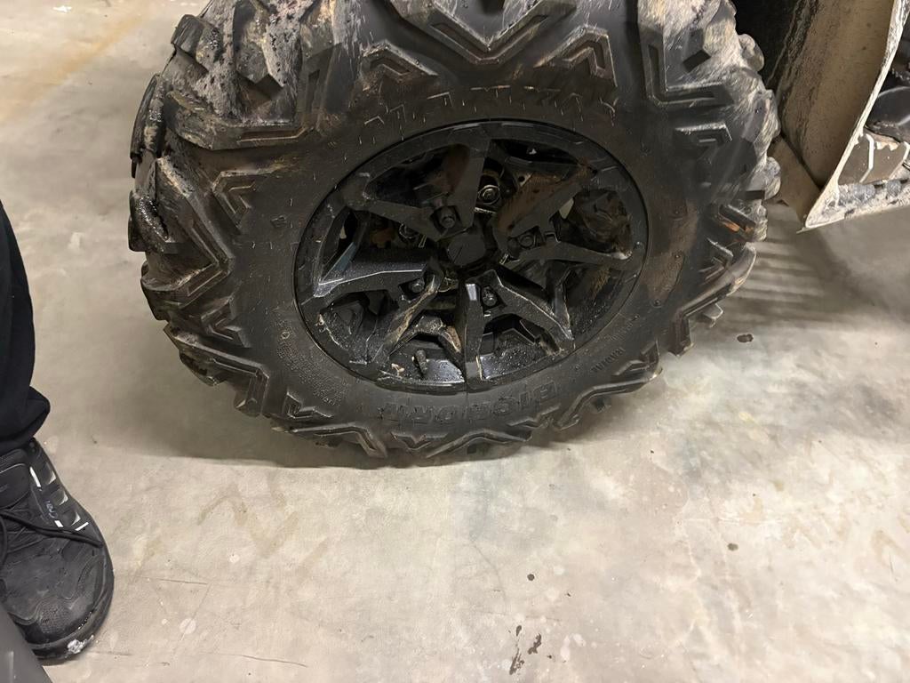 Originele Can-Am XMR velgen met Maxxis banden 14 inch, Motoren, Onderdelen | Merk-onafhankelijk, Ophalen of Verzenden