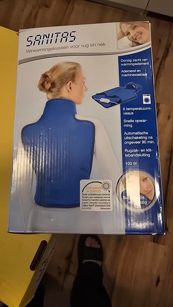 Warmtekussen rug & nek - Nieuw in doos, Ophalen of Verzenden, Nieuw, Lichaamsverzorging