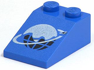 Lego Space Stenen Blue Slope 33 3 x 2 with Ice Planet Logo, Kinderen en Baby's, Speelgoed | Duplo en Lego, Zo goed als nieuw, Lego