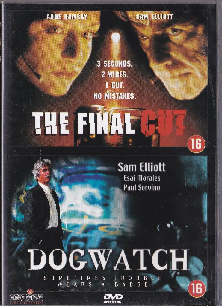 The final cut & Dogwatch ֎ Sam Elliott, Charles Martin Smith, Cd's en Dvd's, Vanaf 16 jaar, Ophalen of Verzenden, Gebruikt, Maffia en Misdaad