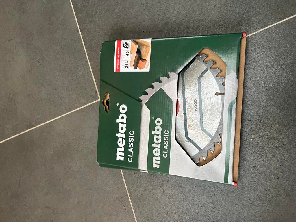 Metabo KGS Zaagbladen 216mm - Nieuw! Voor afkortzaag, Doe-het-zelf en Verbouw, Gereedschap | Zaagmachines, -, 70 mm of meer, -