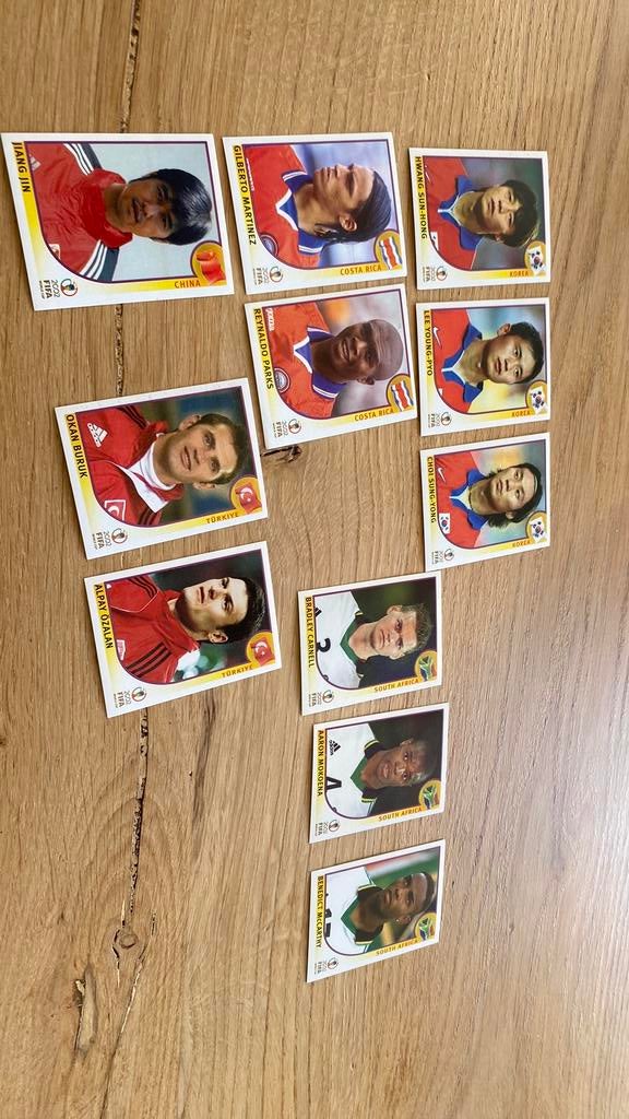 Panini wk 2002 diverse landen, Ophalen of Verzenden, Zo goed als nieuw