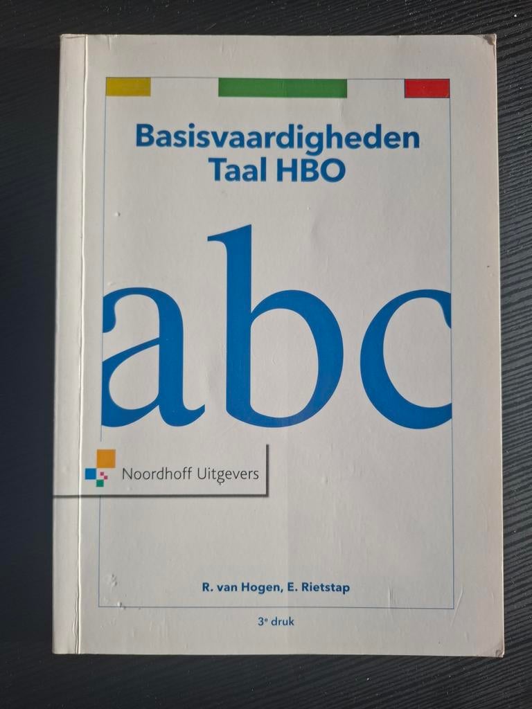 Basisvaardigheden Taal HBO - Noordhoff Uitgevers, Ophalen, Gelezen, HBO, R. van Hogen, E. Rietstap