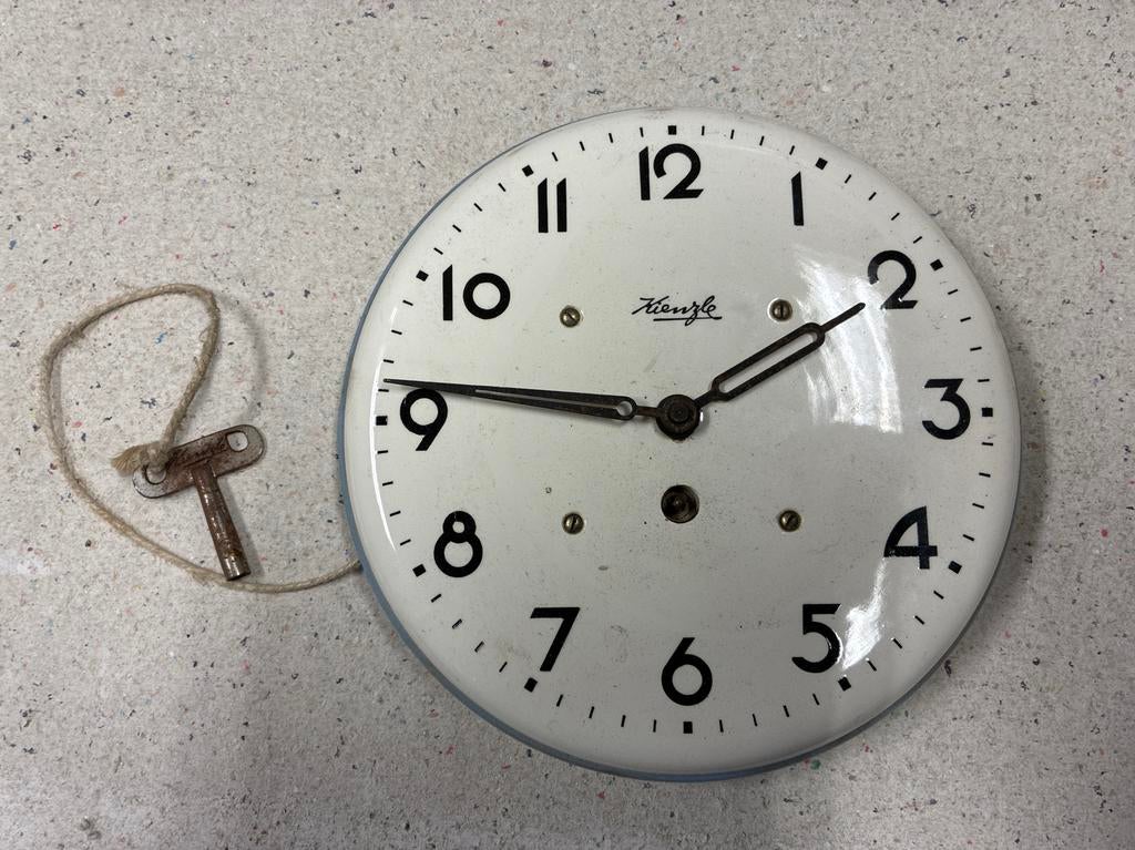 Vintage Kienzle Wandklok met Sleutel, Ophalen of Verzenden