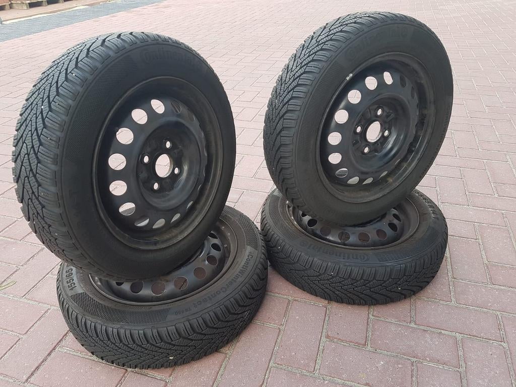 Winterbanden Toyota Aygo C1 Peugeot 107 155/65/14 goed prof!, 14 inch, Gebruikt, 155 mm, Banden en Velgen