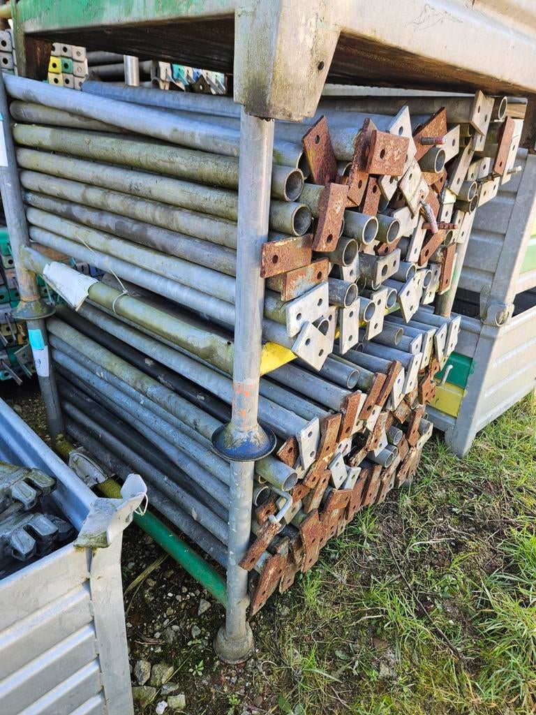 Ankerbuizen steiger met platte strip, Ophalen, Gebruikt, ., .