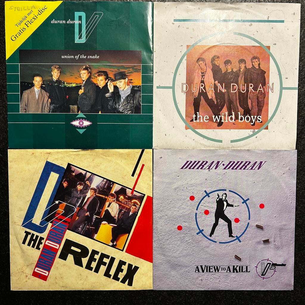 Duran Duran - 4 Singles, 7”. Als geheel of los te koop., Cd's en Dvd's, Vinyl | Pop, Gebruikt, Overige formaten, Ophalen of Verzenden
