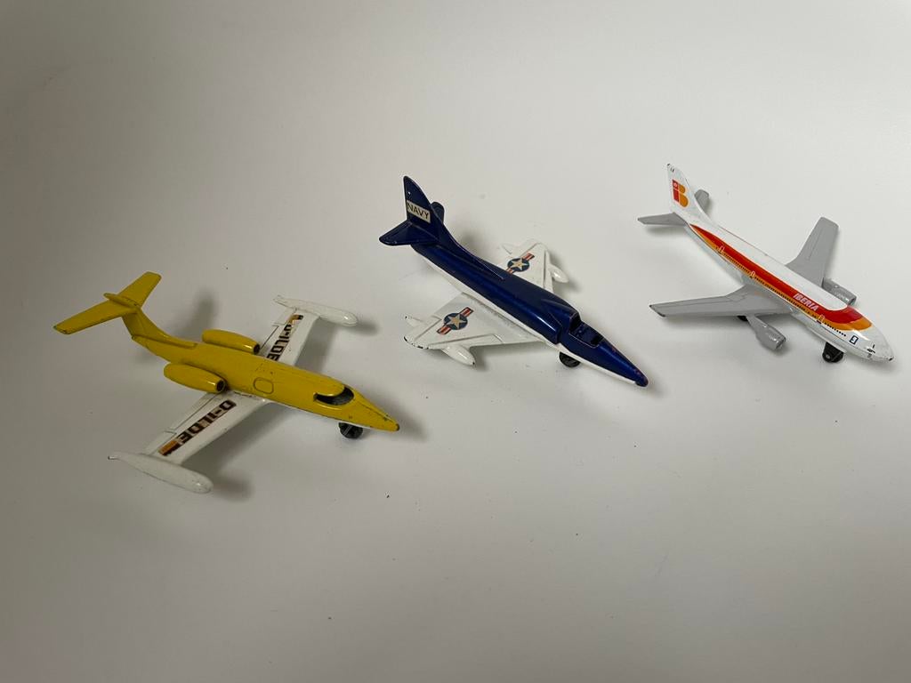 modelvliegtuig Matchbox Boeing Skyhawk Learjet Seasprite, Ophalen of Verzenden, Gebruikt, Schaalmodel