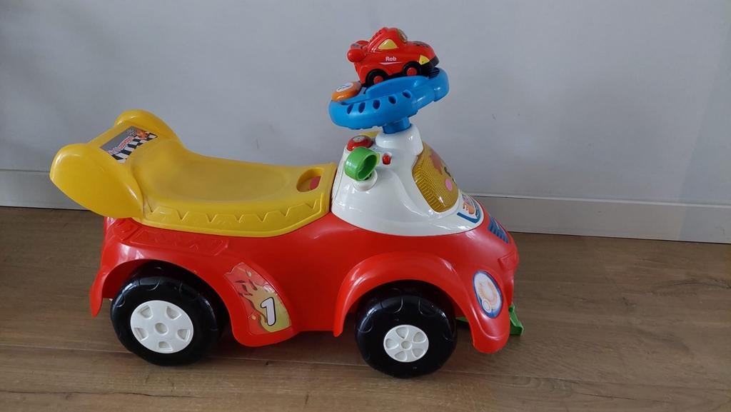Vtech Toet Toet Loopauto met Racewagen, Kinderen en Baby's, Speelgoed | Buiten | Voertuigen en Loopfietsen, Zo goed als nieuw