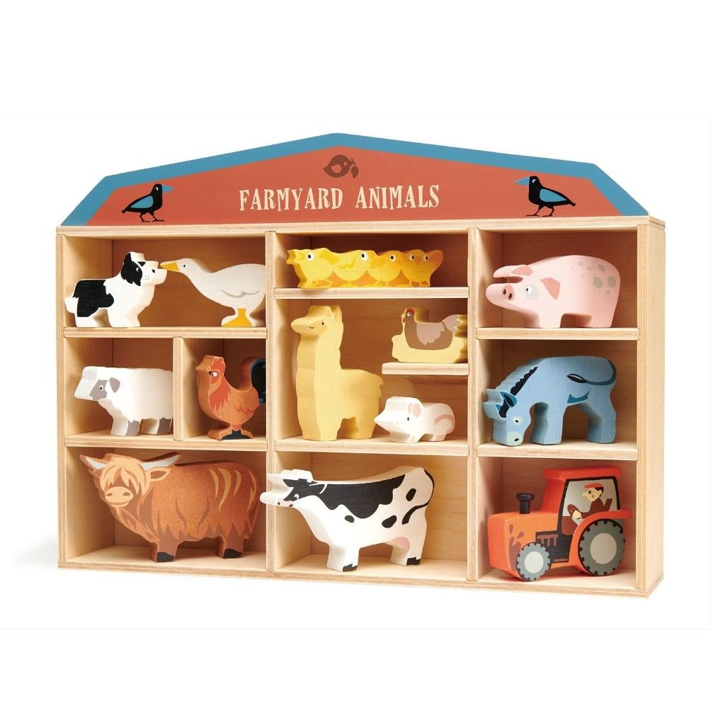 Houten Dierenset Boerderijdieren Tender Leaf Toys, Kinderen en Baby's, Speelgoed | Houten speelgoed, Dam B.V., Info@dam.be, Nieuw