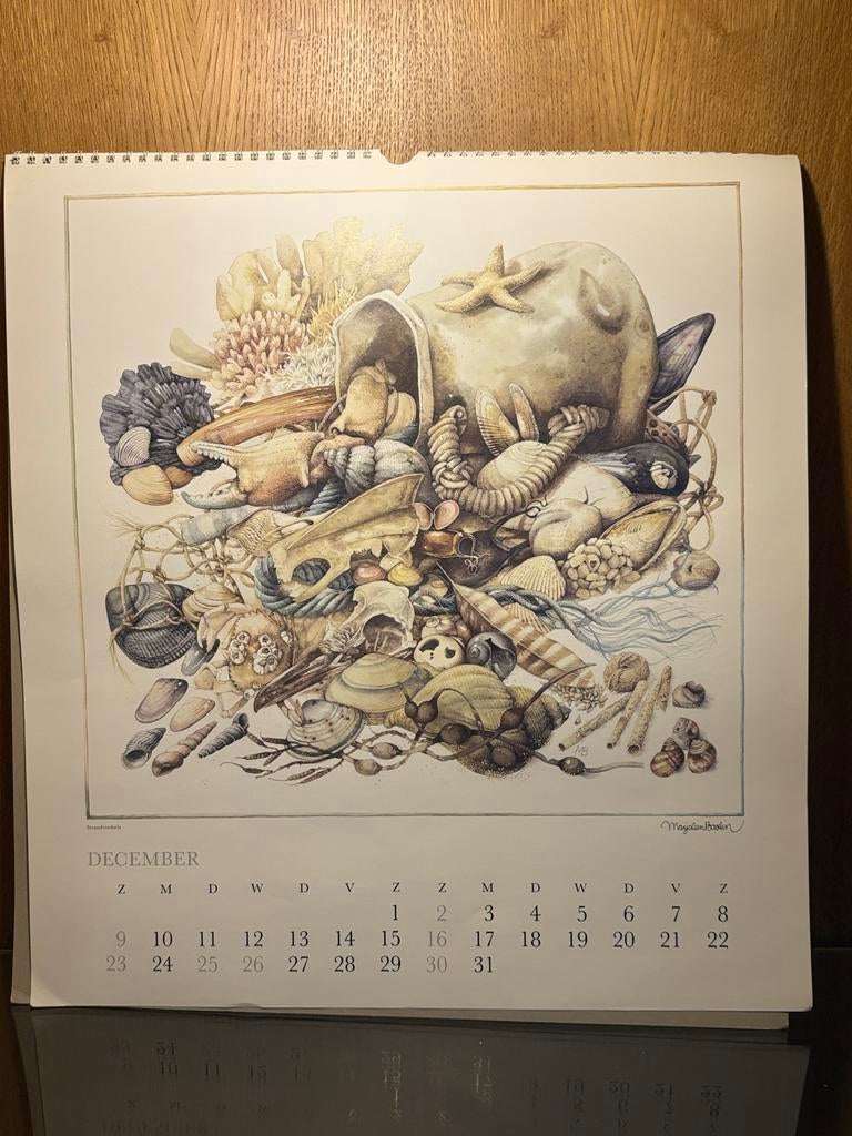Natuurkalender Marjolein Bastin 1990, Ophalen of Verzenden, Maandkalender