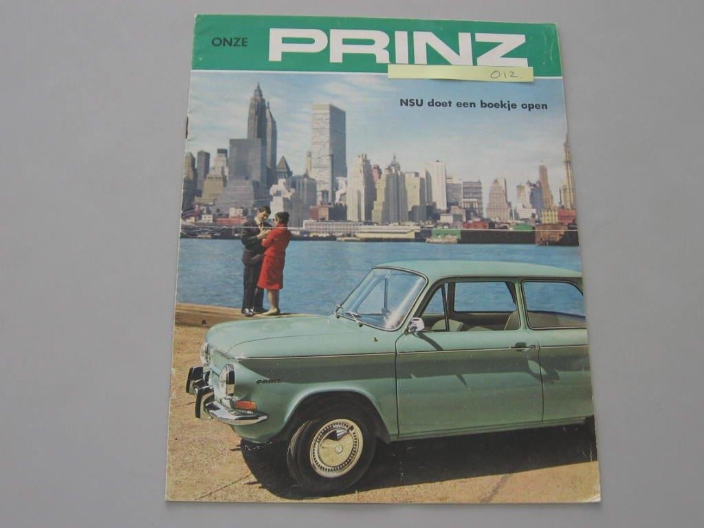 NSU 012 Onze Prinz. NSU doet een boekje open. folder, Ophalen of Verzenden, Zo goed als nieuw, Overige merken