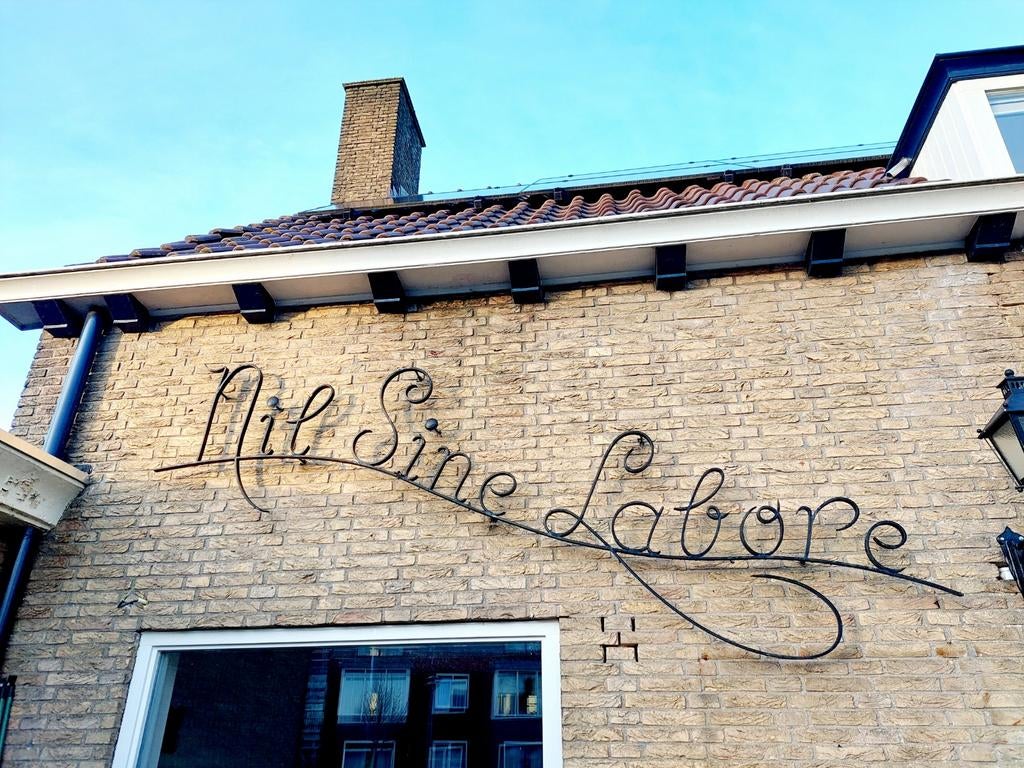 Gevelletters - tekst op gevel - smeedijzer, Ophalen, Gebruikt