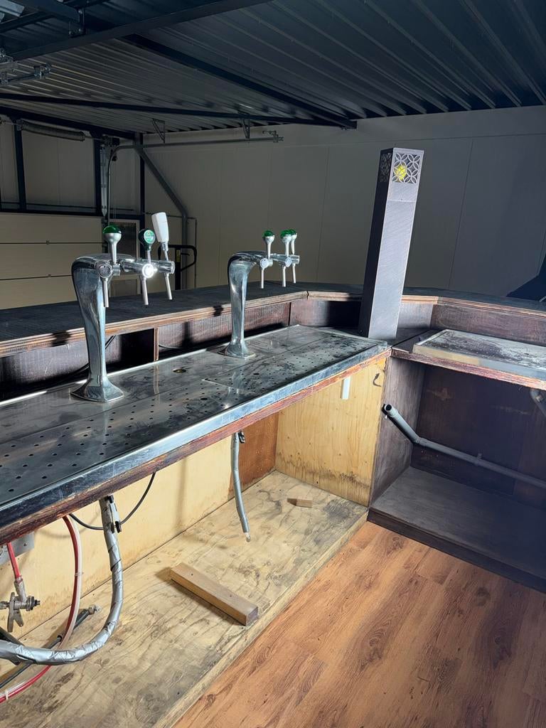 Barblad met tapzuilen, Huis en Inrichting, Barren, Ophalen, Gebruikt