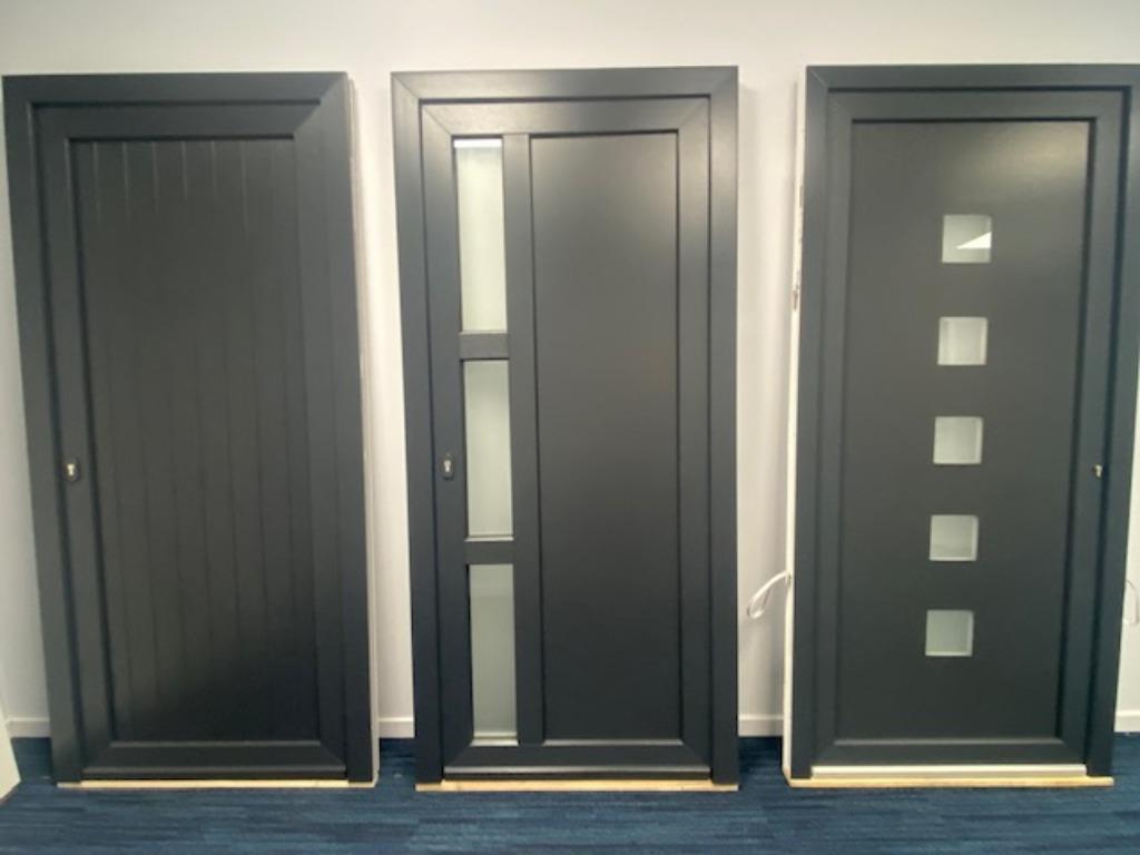 pvc deur, pvc kozijn, pvc schuifraam, kunststof raam, Woodec, Glas, 80 tot 100 cm, Nieuw, Ophalen of Verzenden