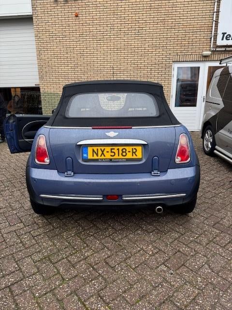 Mini 1.6 16V ONE Cabrio 2006 Blauw, Auto's, Mini, Stof, Zwart, 4 cilinders, Cabriolet