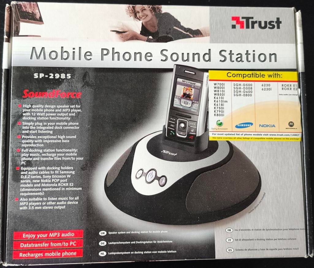 Trust Mobile Phone Sound Station SP-2985, Ophalen, Nieuw, Auto