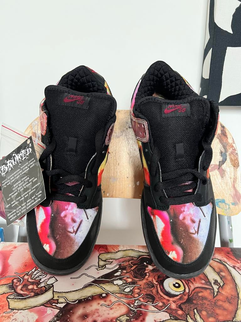 Nike Dunk SB Pushead US 9.5, Zwart, Nieuw, Ophalen of Verzenden, Sneakers of Gympen