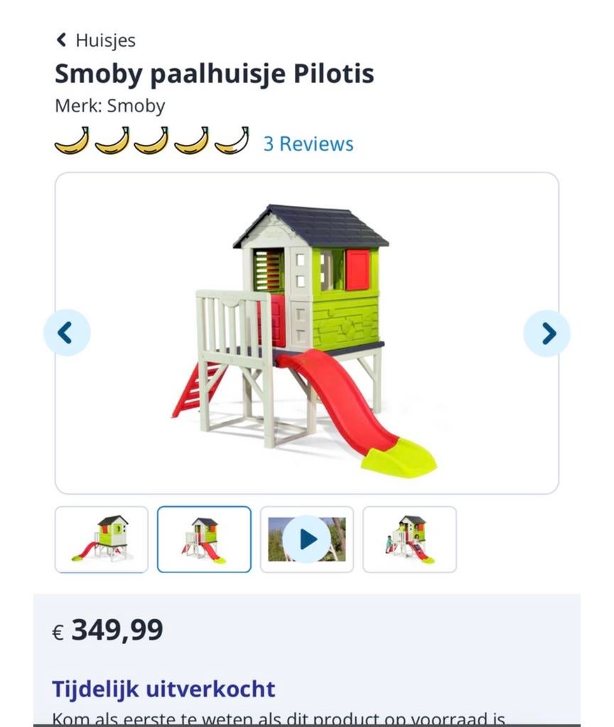 Smoby Speelhuisje - Uren Speelplezier!, Ophalen, Gebruikt, Kunststof