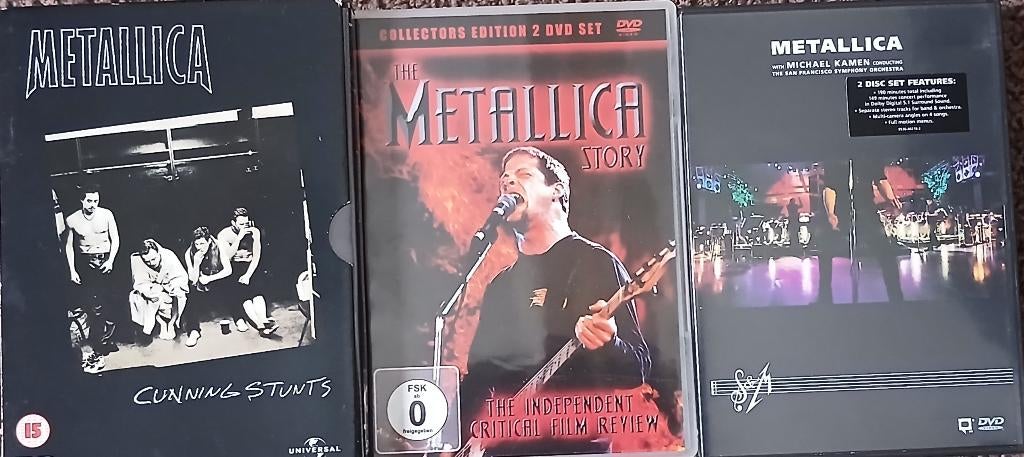 Muziek dvd Metallica, Cd's en Dvd's, Dvd's | Muziek en Concerten, Zo goed als nieuw, Muziek en Concerten, Boxset, Alle leeftijden