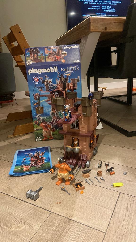 Playmobil 9340 Mobiele Aanvalstoren Dwergen, Kinderen en Baby's, Speelgoed | Playmobil, Ophalen of Verzenden, Zo goed als nieuw