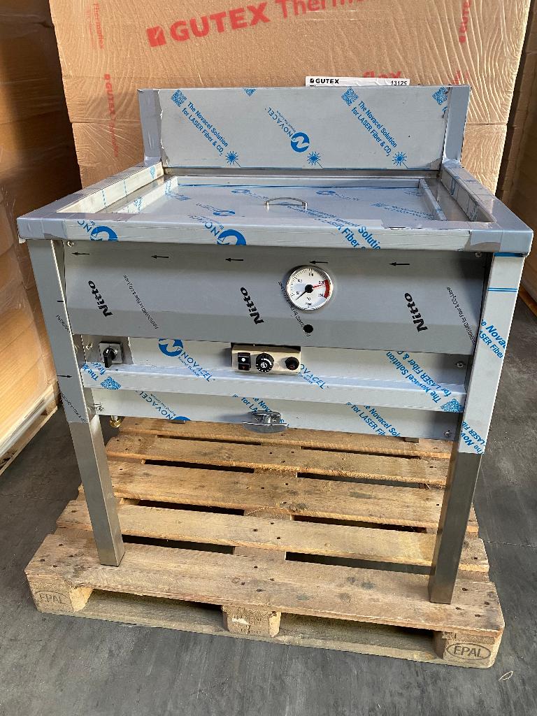 NIEUWE vis frituur / visbakoven oliebollenbak gas friteuse, 4 liter of meer, Nieuw, Ophalen of Verzenden, BBT | Food Equipment