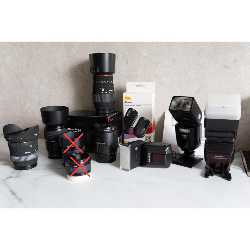 Complete Sony / Minolta A-mount fotoset, Ophalen, Gebruikt, Overige typen