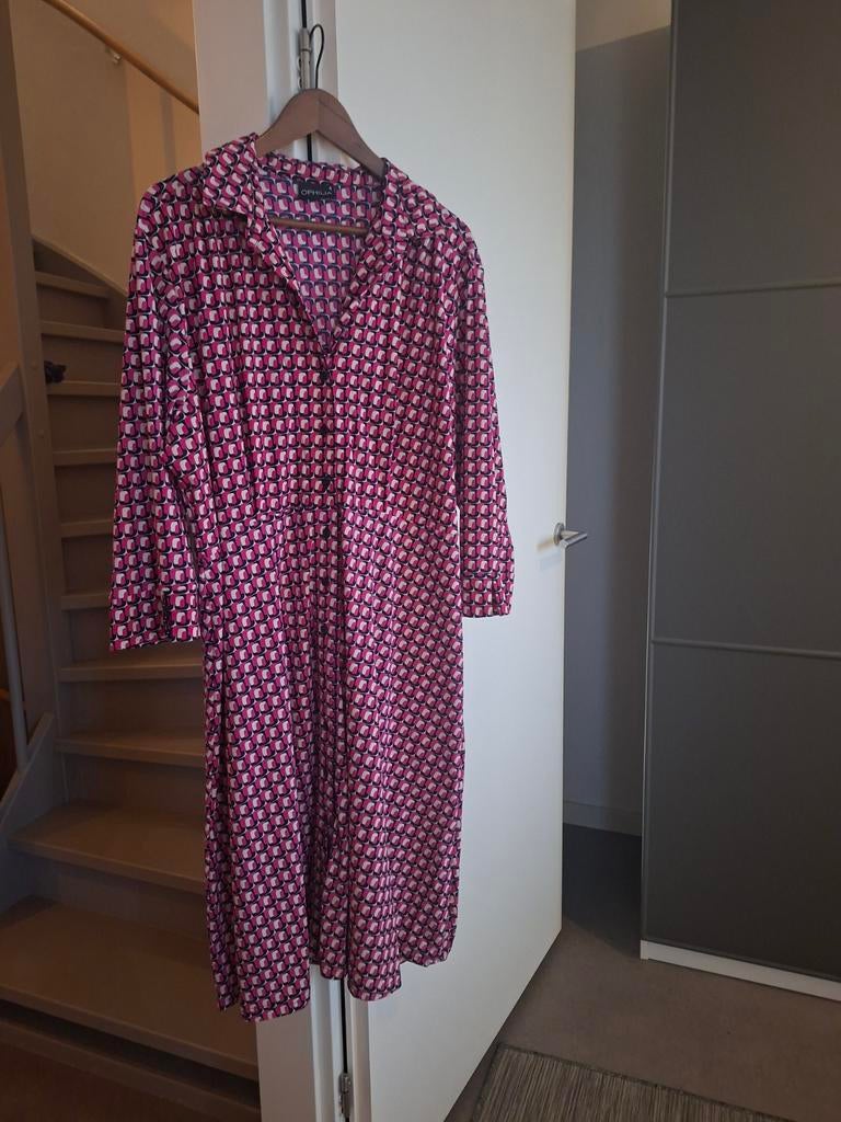 Ophilia jurk travelerstof, Kleding | Dames, Grote Maten, Jurk, Ophalen of Verzenden, Zo goed als nieuw, Roze
