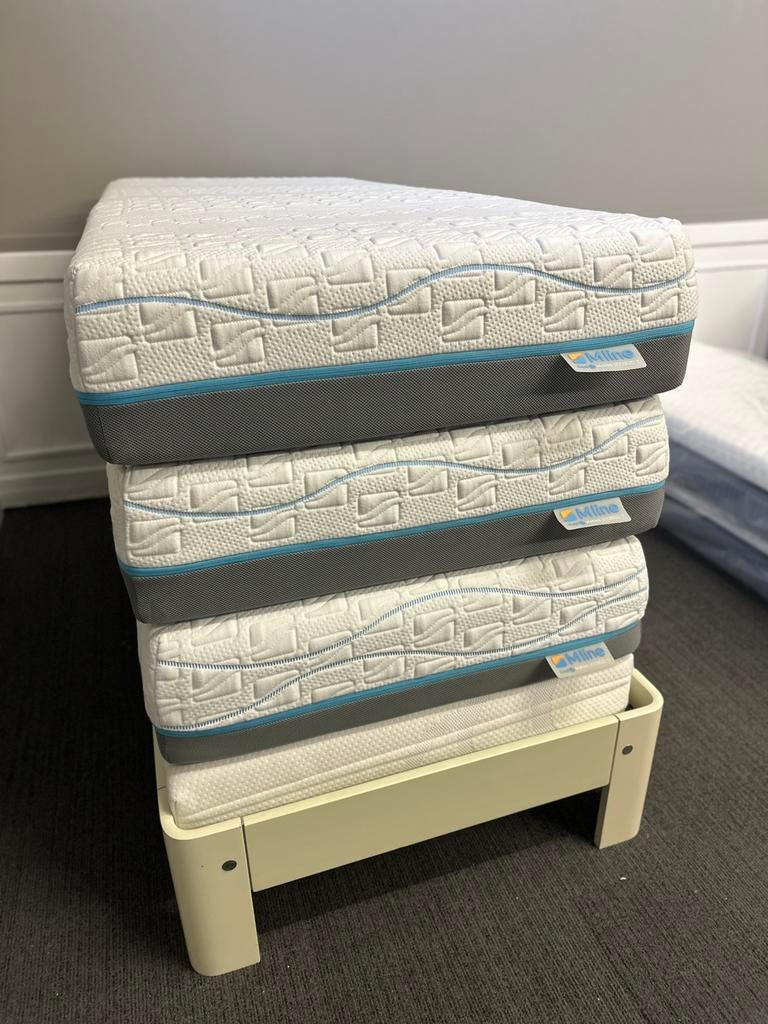 Mline Coolmotion en Slowmotion matrassen nu -60% korting!, Eenpersoons, Nieuw, Ophalen of Verzenden, 80 cm