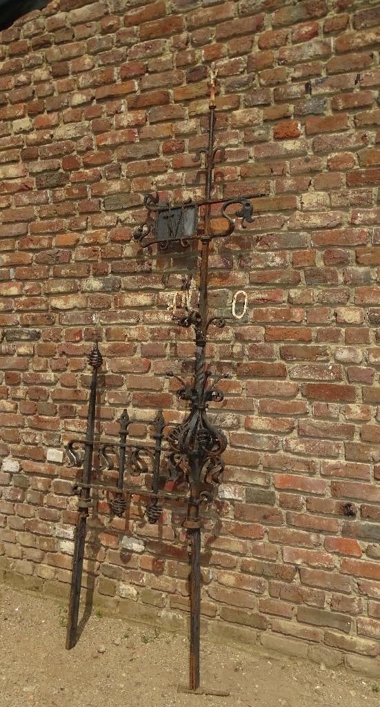 antieke gesmede windwijzer van omstreeks 1850, Antiek en Kunst, Ophalen