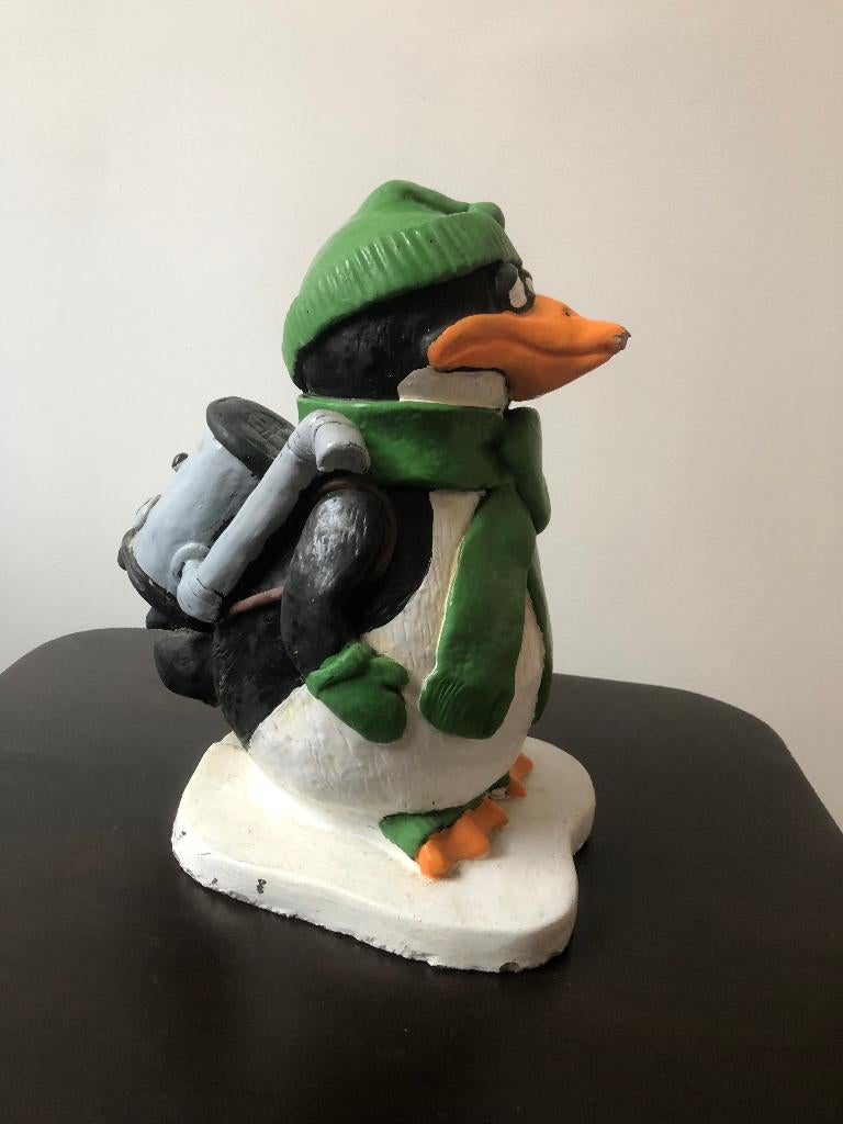 tuinbeeld pinguin, Tuin en Terras, Tuinbeelden, Ophalen, Zo goed als nieuw, Beton, Dierenbeeld