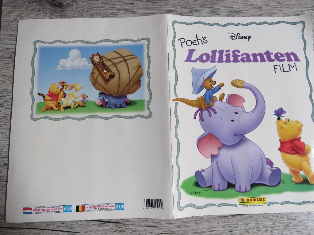 PANINI STICKERALBUM - POEH'S LOLLIFANTEN, Boeken, Ophalen of Verzenden, Zo goed als nieuw, Plaatjesalbum